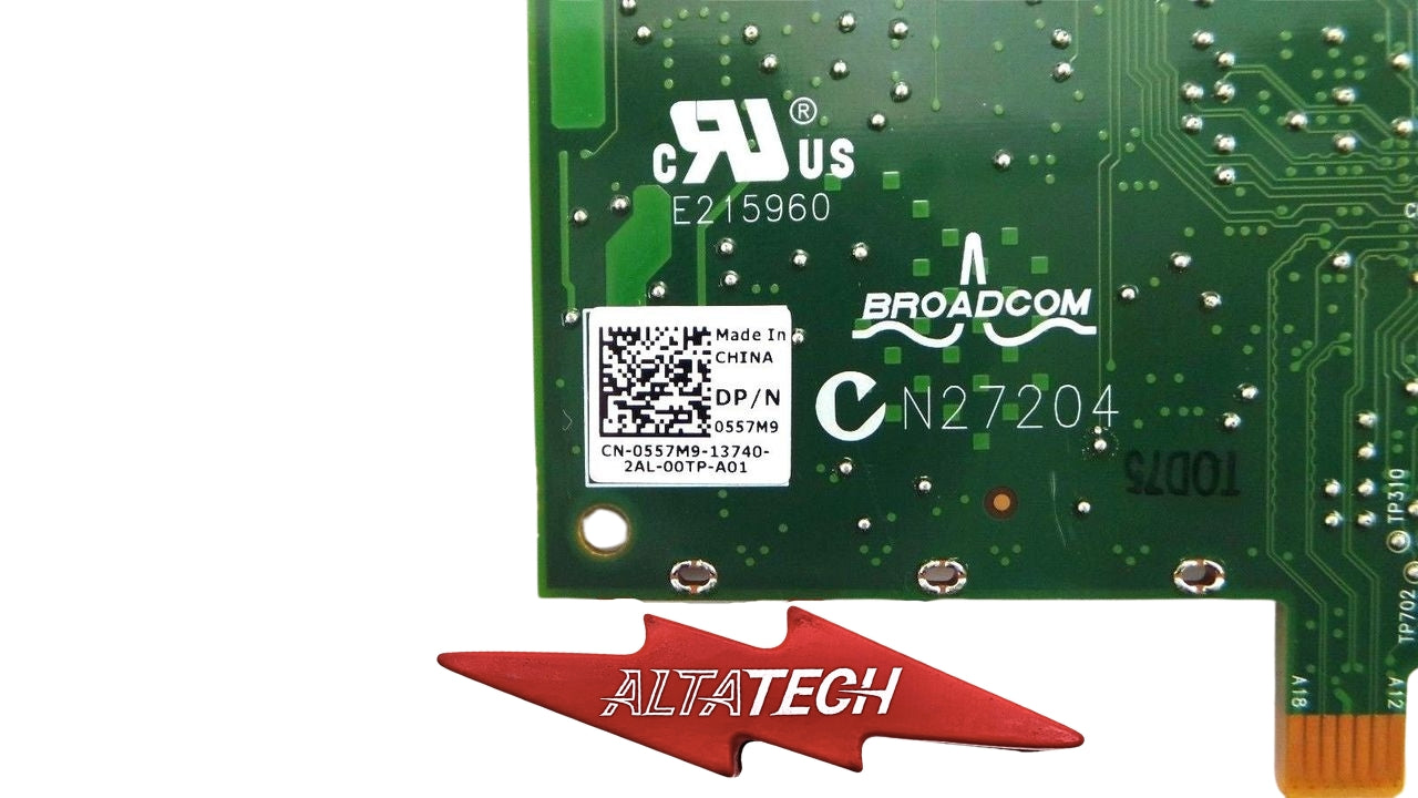 Dell 0557M9 Broadcom 5720 Dual Port 1GB Network Adapter, Used