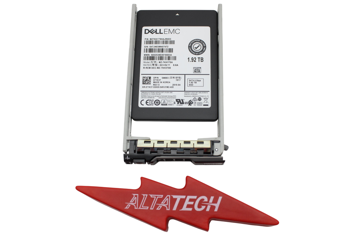 Dell 071K37 1.92TB SSD SATA 2.5 6G MU, Used