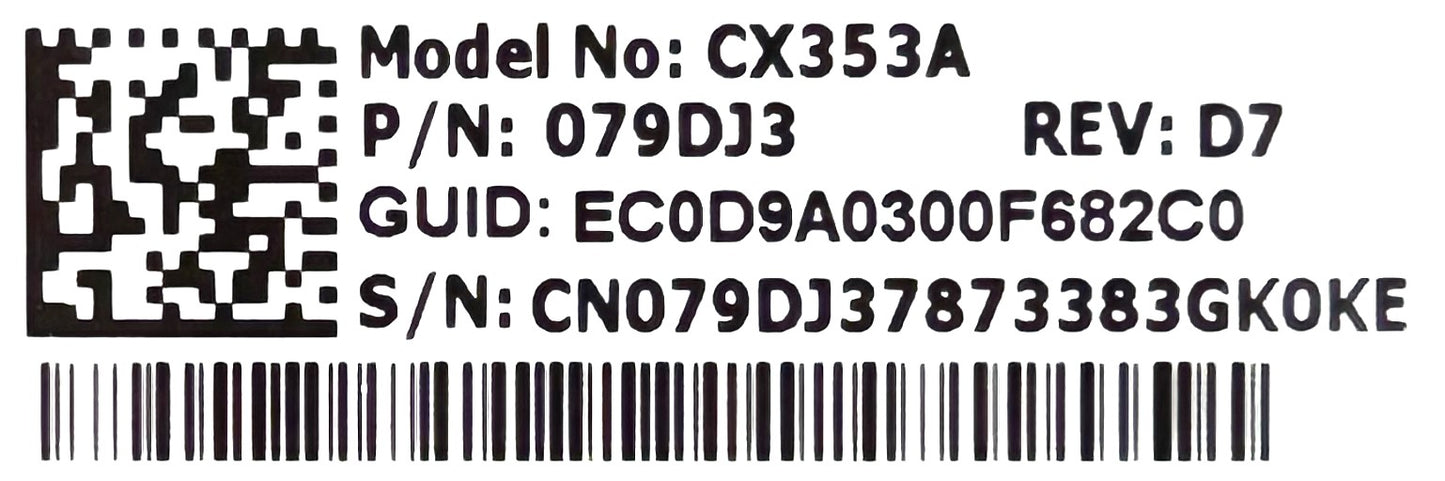 Dell 079DJ3 MELLANOX CONNECTX-3 40G QSFP SP LP, Used