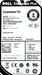 Dell 07WV9W 2TB 7.2K SAS 3.5 6G 9YZ268-157 EP+, Used