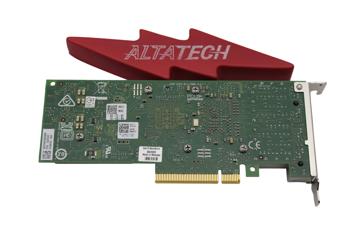 Dell 08XJ7 INTEL X710-T4 10GB BASE-T LP, Used