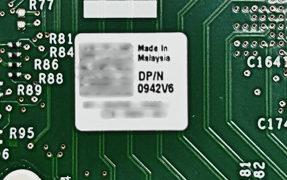 Dell 0942V6 Intel X520-DA2 Dual Port 10GbE NIC, Used