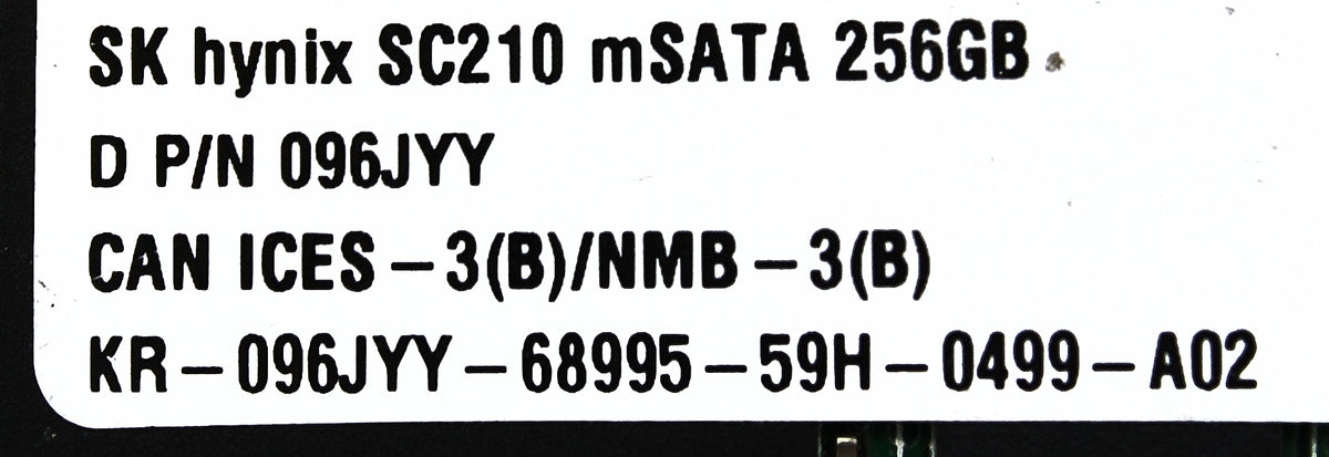 Dell 096JYY 256GB SSD M.2 MSATA 42 SC210 (1), Used