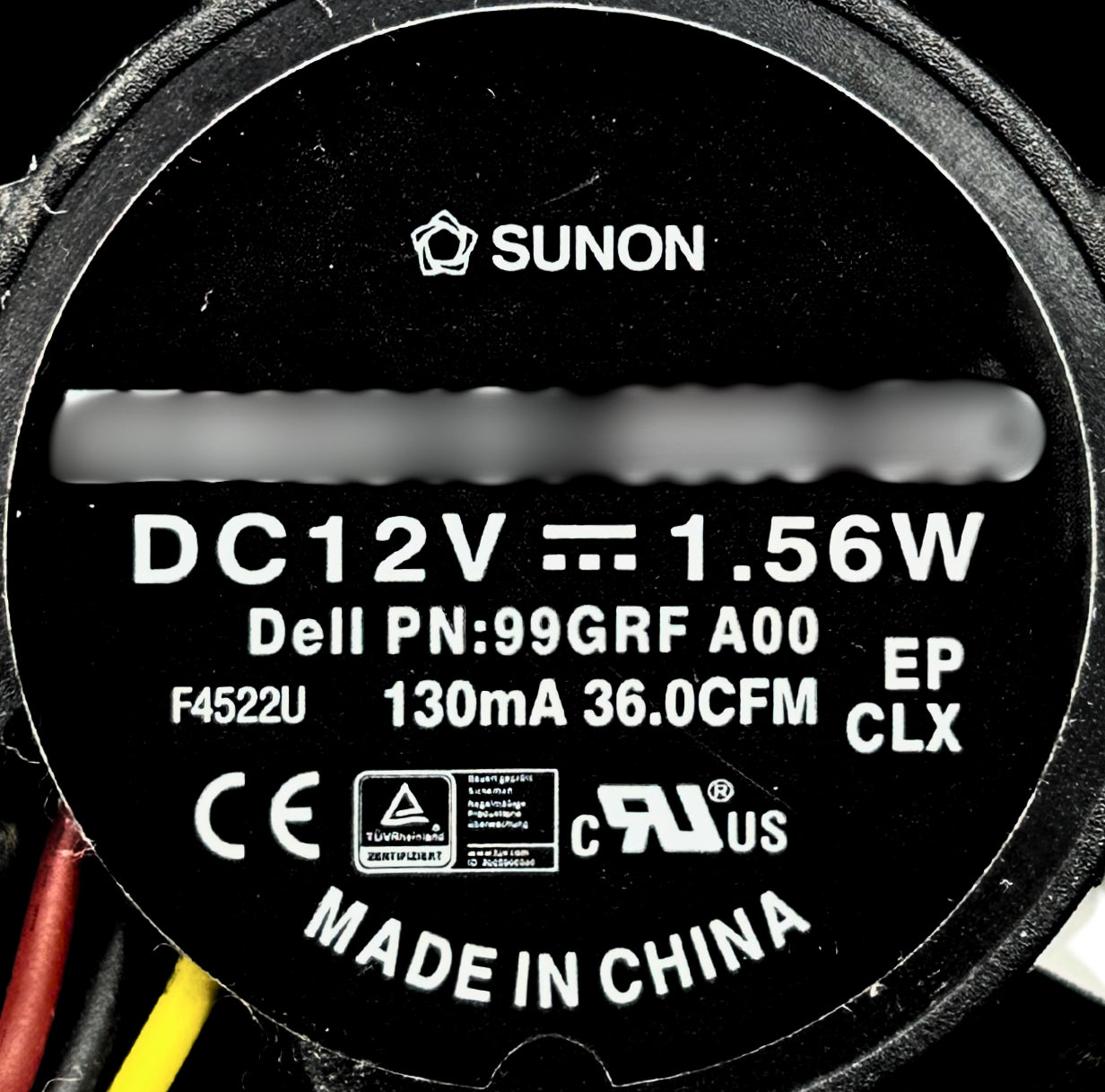 Dell 099GRF Fan Assembly Case SFF OPTI 390/790/990, Used