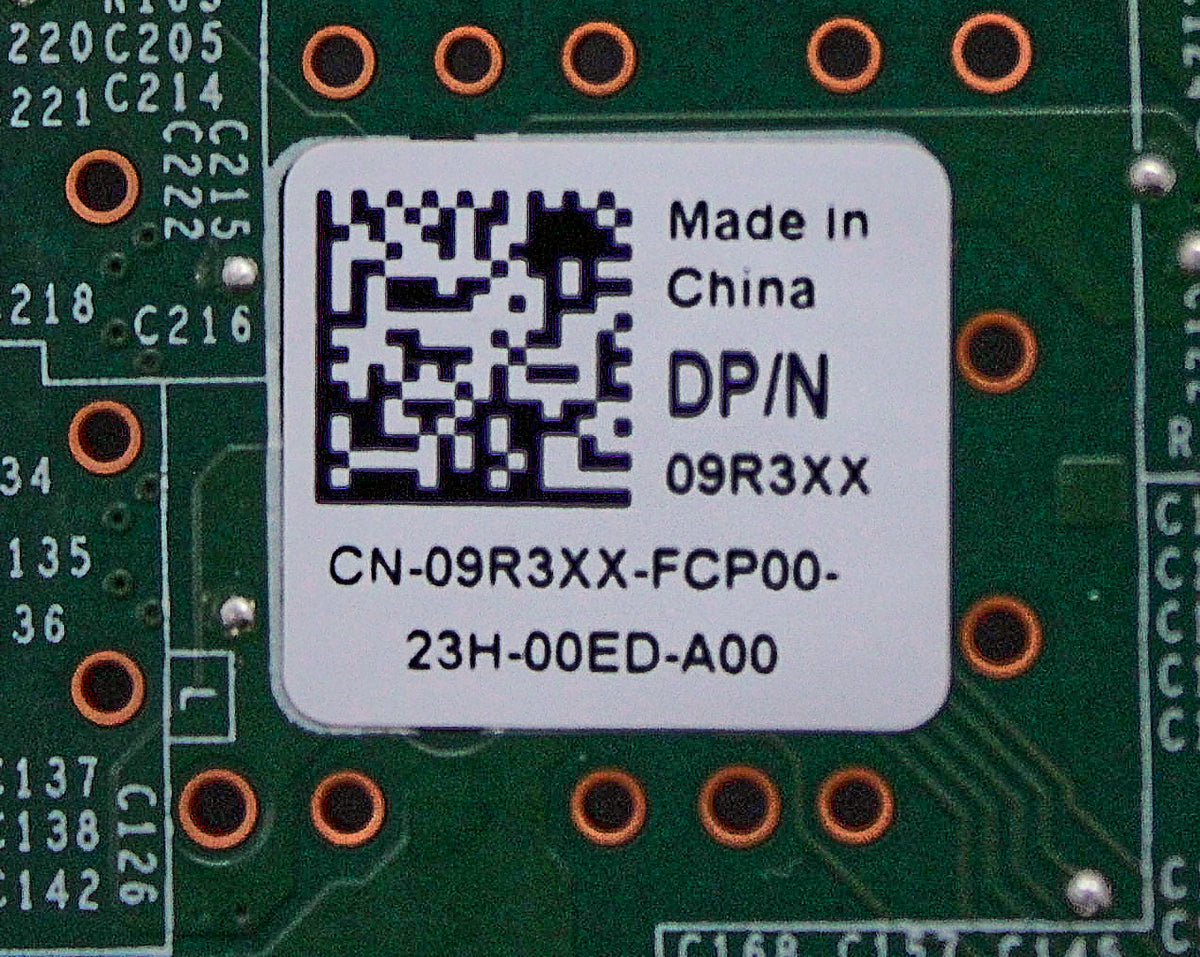 Dell 09R3XX Broadcom 5720 DP LOM Mezzanine Card, Used