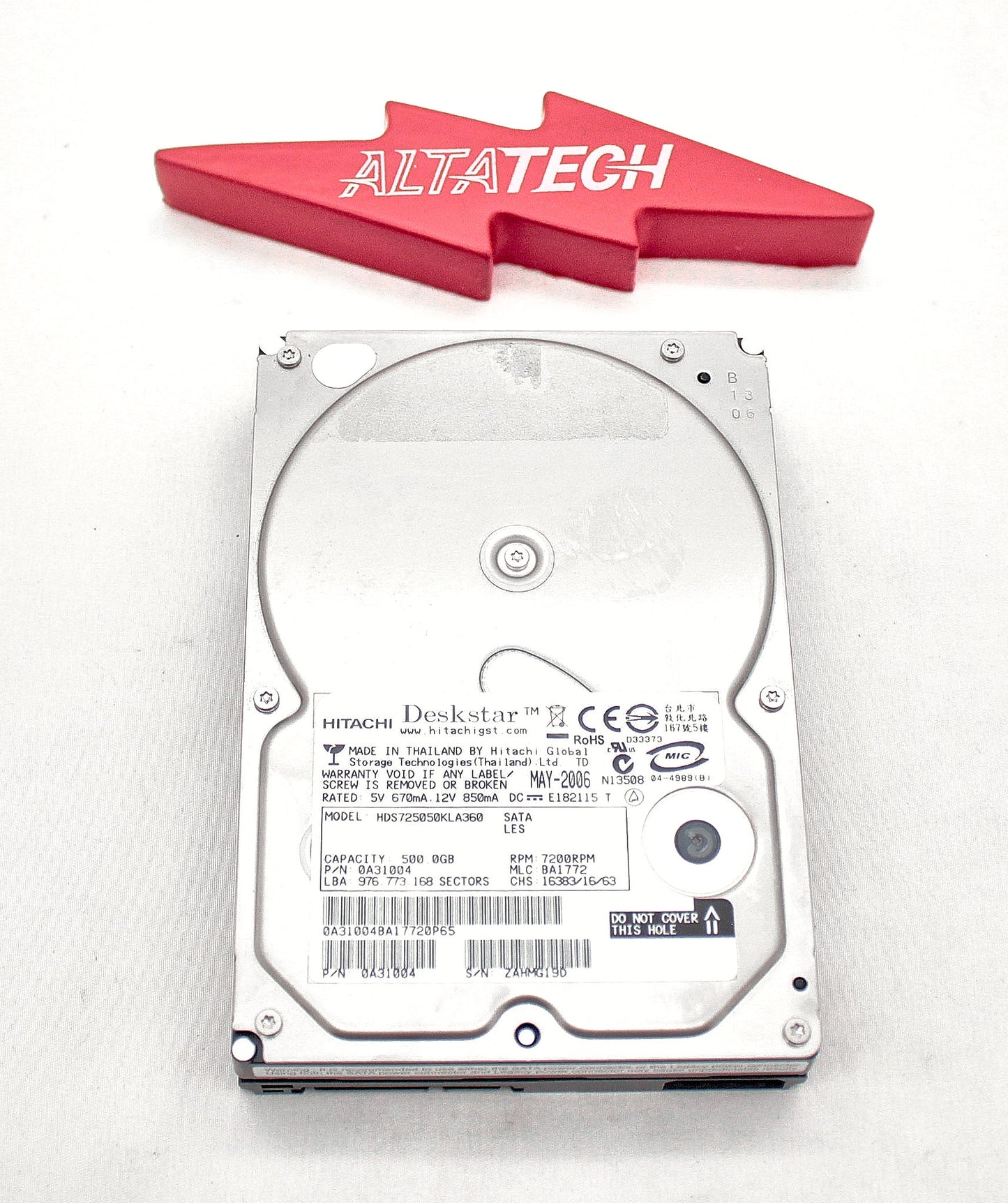 Dell 0A31004-EQL 500GB 7.2K SATA 3.5 3G 0A31004 EQL, Used