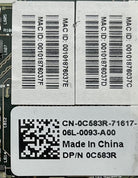 Dell 0C583R Broadcom 57111 10G Dual Port Mezz Card, Used