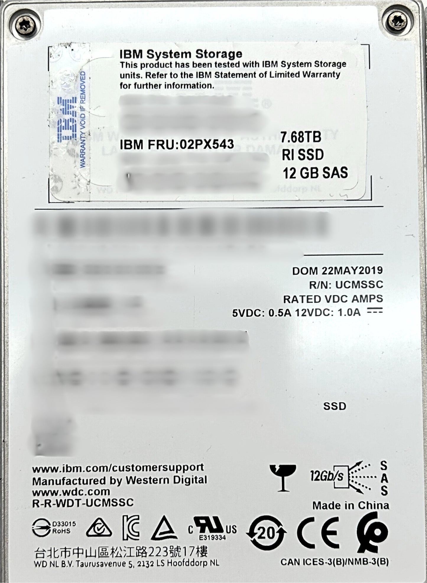 Dell 0CXD5X CABLE, MD TO REAR BP R720XD, Used