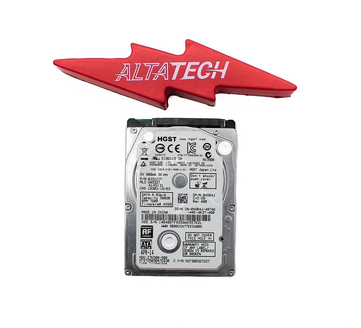 Dell 0CXKCK 500GB 7.2K SATA 2.5 6G 7MM WD, Used