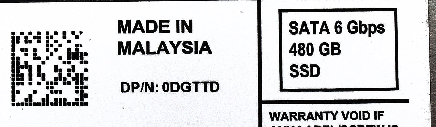 Dell 0DGTTD 480GB SSD SATA 1.8 6G SXBLE7, Used