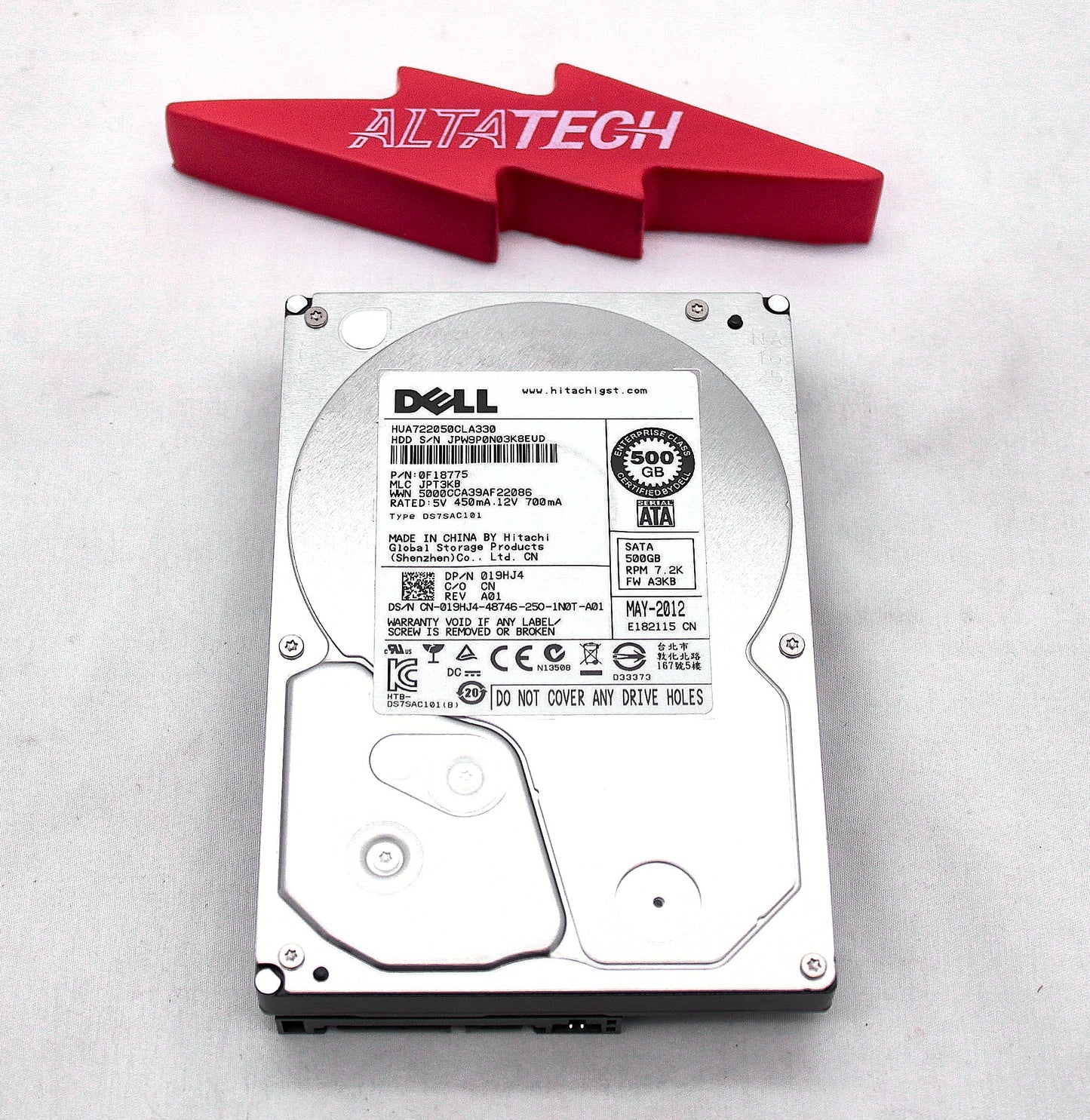 Dell 0F18775 500GB 7.2K SATA 3.5 3G, Used