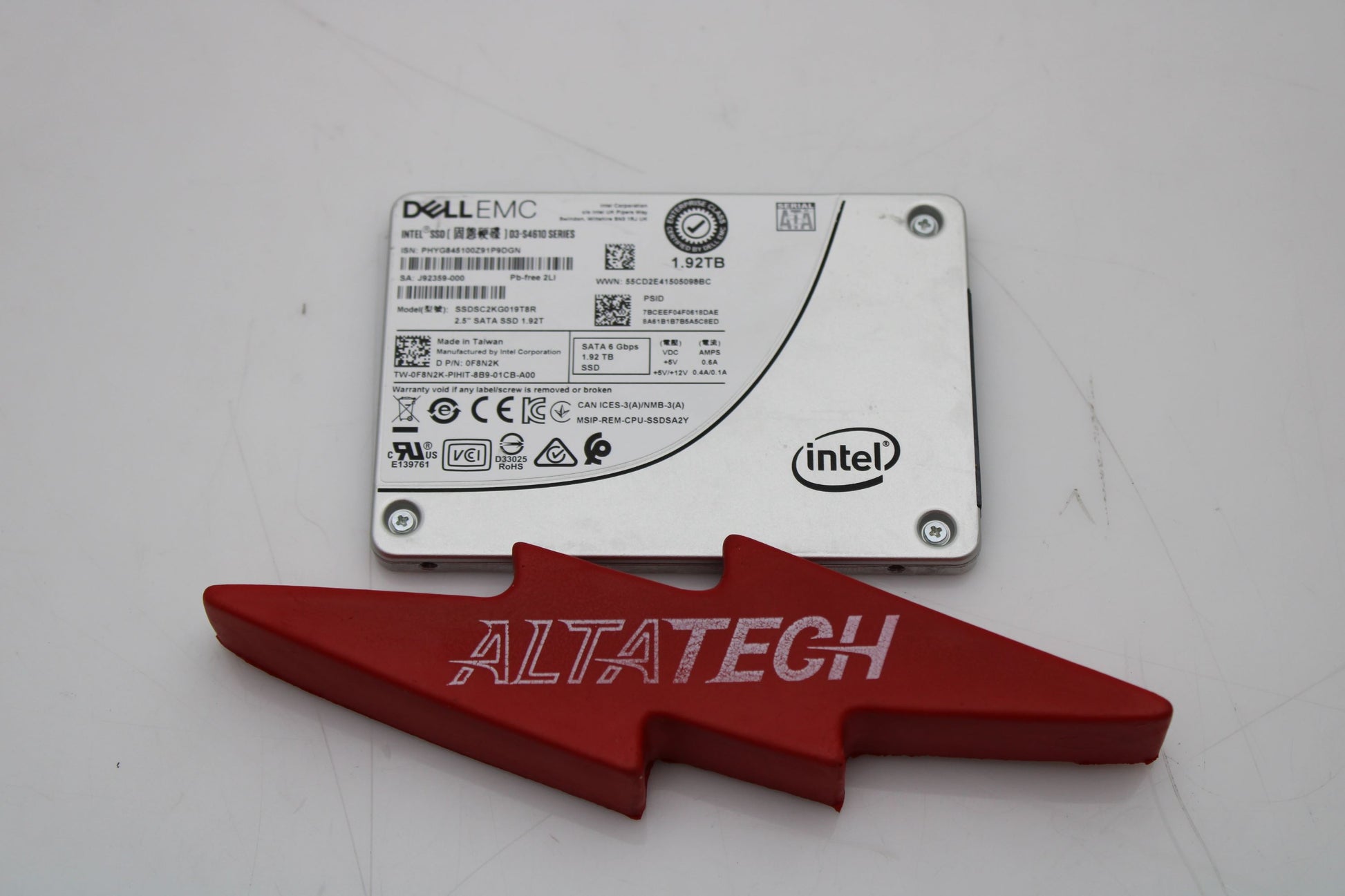 Dell 0F8N2K 1.92TB SSD SATA 2.5 6G MU S4610, Used