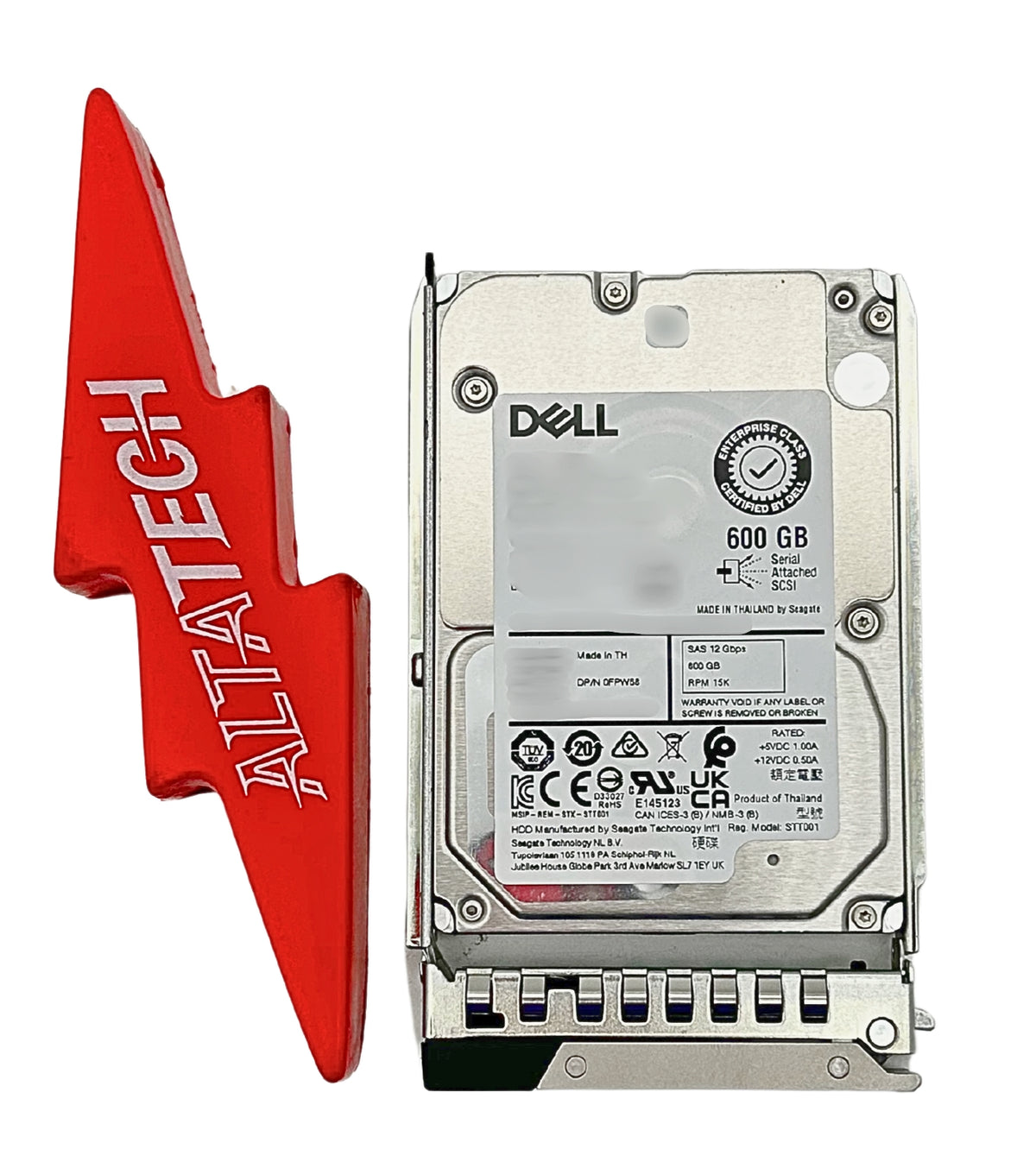 Dell 0FPW68 600GB 15K SAS 2.5" Hard Drive, Used