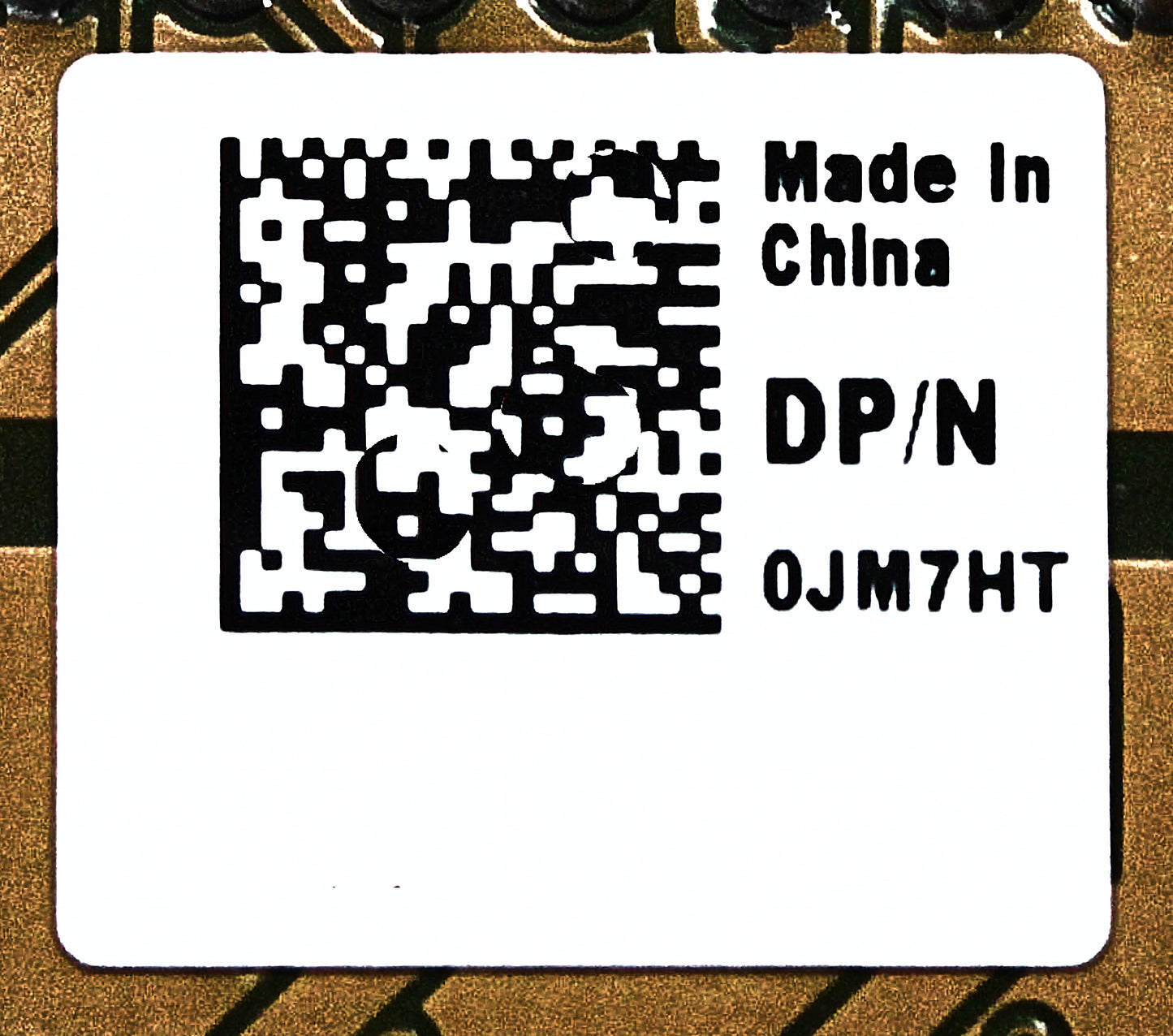 Dell 0JM7HT Assembly Serial Card I/O LP 1P, Used