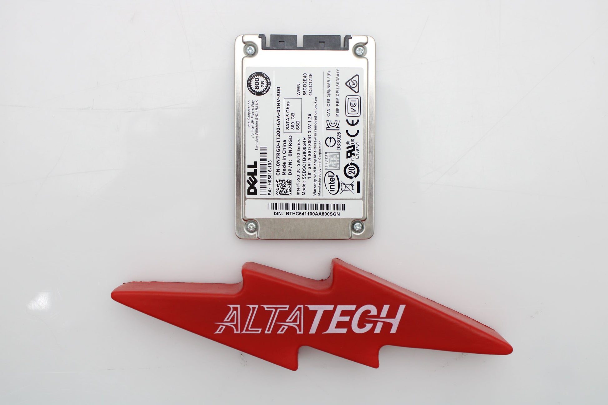 Dell 00RXH8 800GB SSD SATA 1.8 6G RI, Used