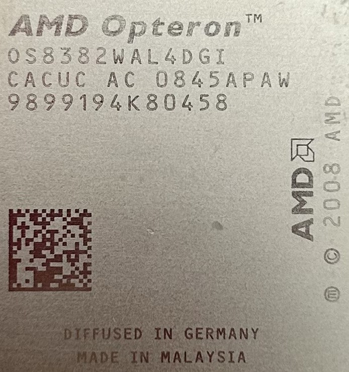 Dell 0S8382WAL4DGI 2.6GHZ/6MB/4C, AMD OPTERON QC 8382 , Used