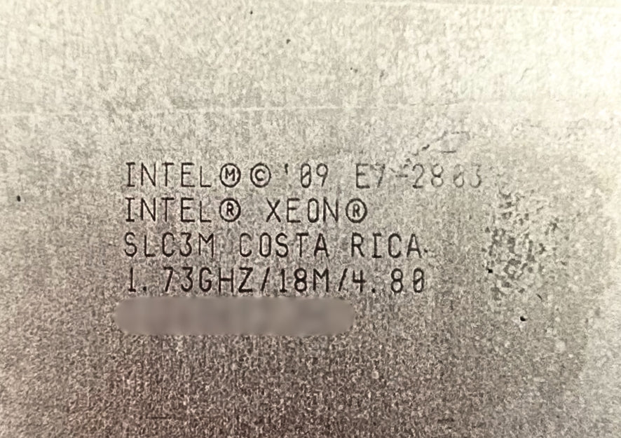 Dell 0SLC3M 1.73GHZ/18MB/105W/6C PRC, E7-2803, Used