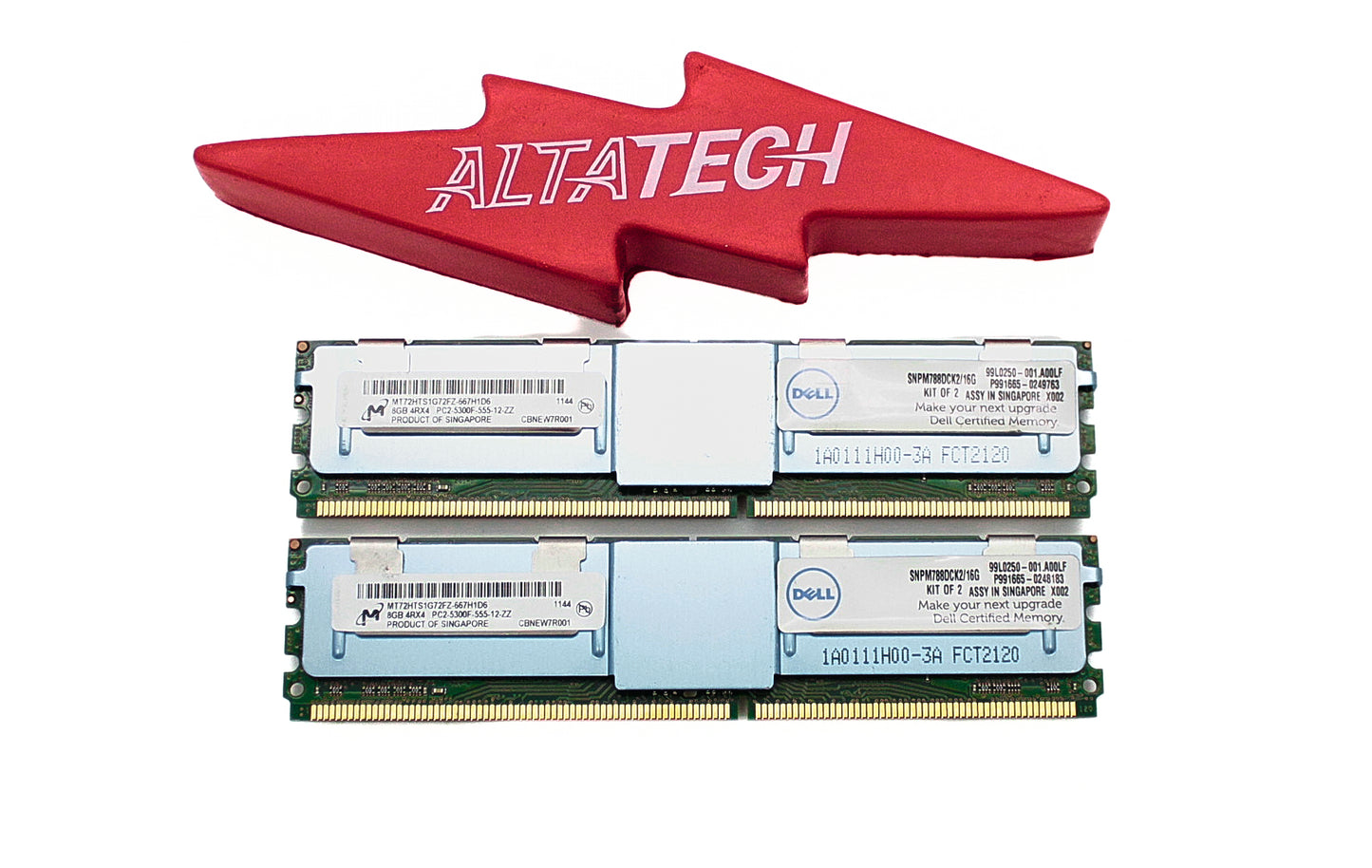 Dell 0T050N 8GB PC2-5300F DDR2-667 4RX4 ECC, Used