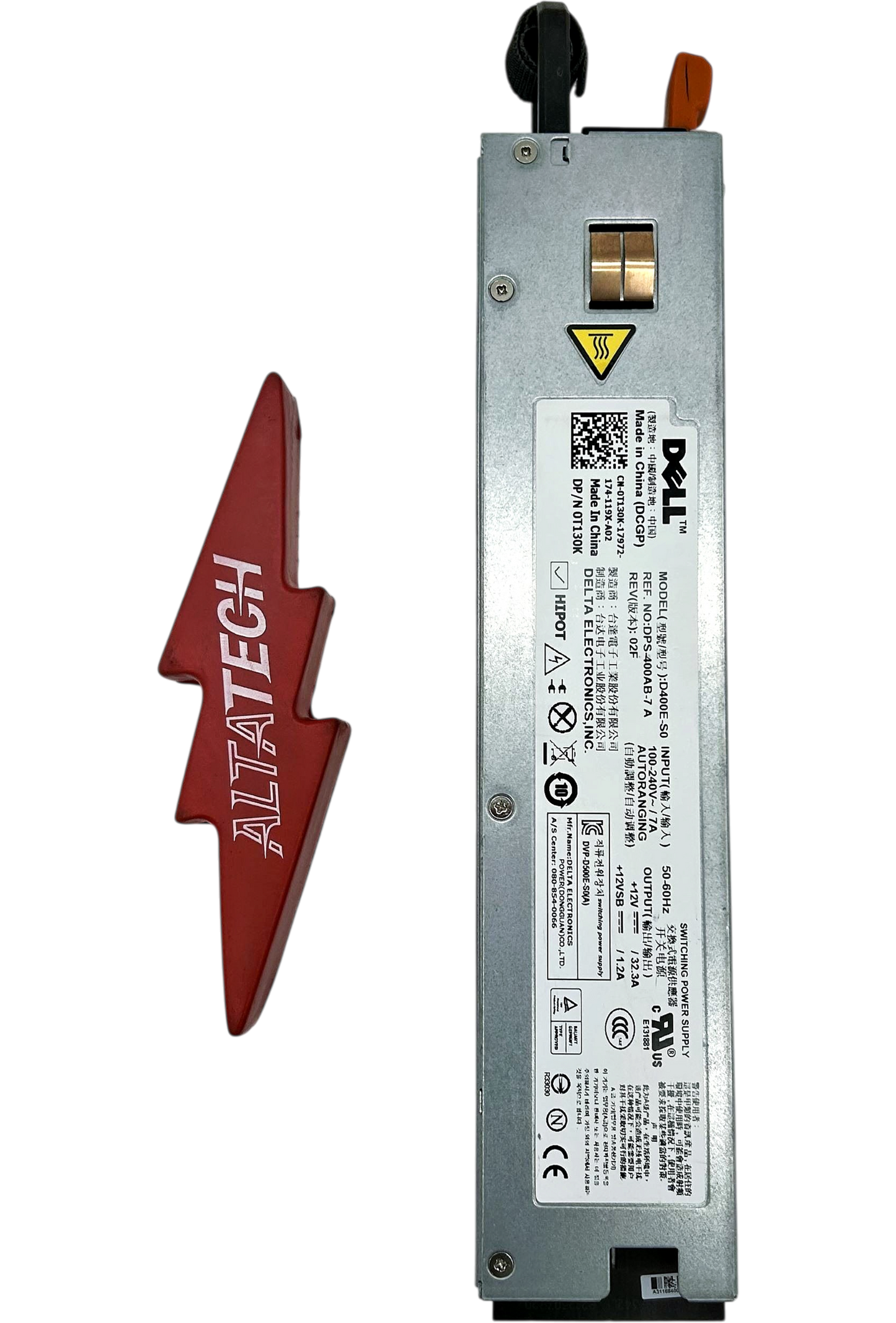 Dell 0T130K 400W POWER SUPPLY RDNT R310, Used