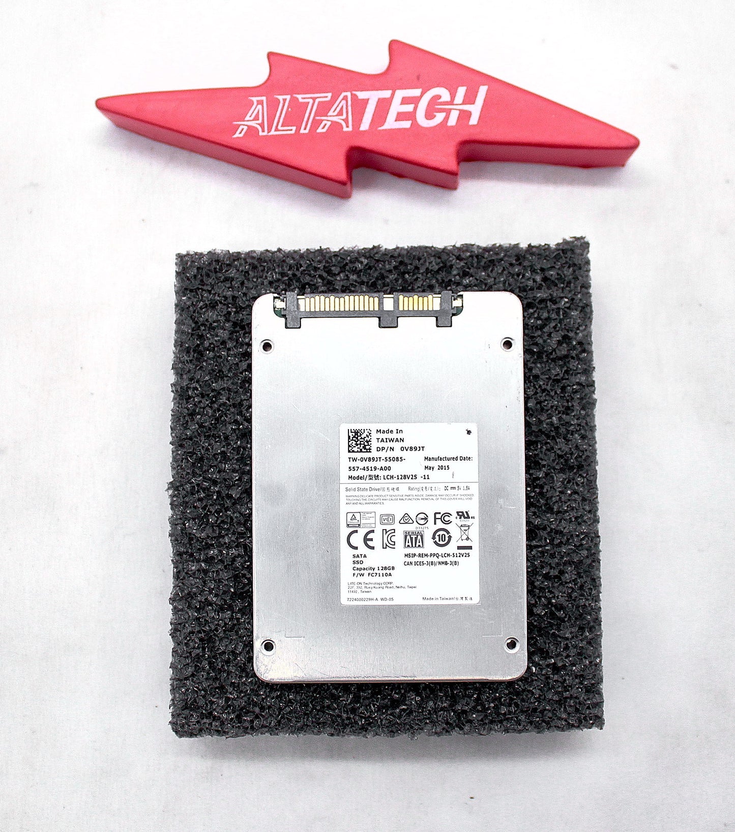Dell 0V89JT 128GB SSD Sata 2.5 7mm s3 Liteon, Used