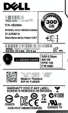 Dell 0YJ0GR 300GB 10K SAS 2.5 6G, Used