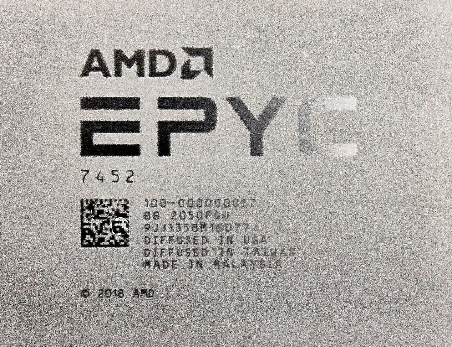 Dell 100-000000057 2.35GHZ/128MB/155W/32C EPYC 7452 Server Processor, Used