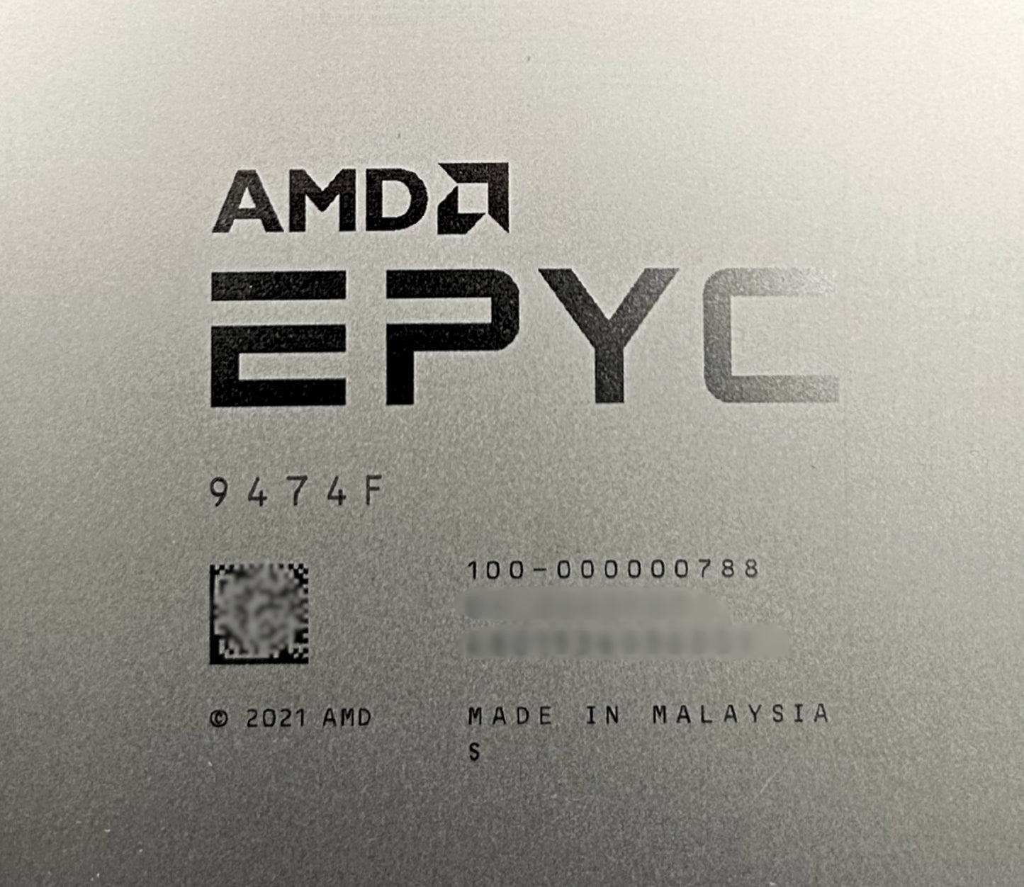 Dell 100-000000788 3.6GHZ/256MB/360W/48C EPYC 9474F** DELL LOCKED **, Used