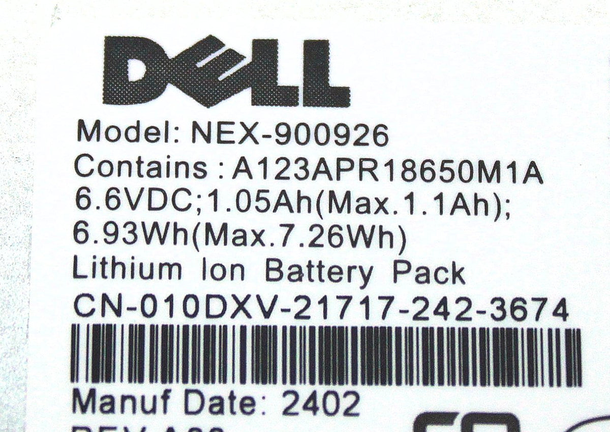Dell 10DXV BACKUP BATTERY PS6210 (DELL), Used