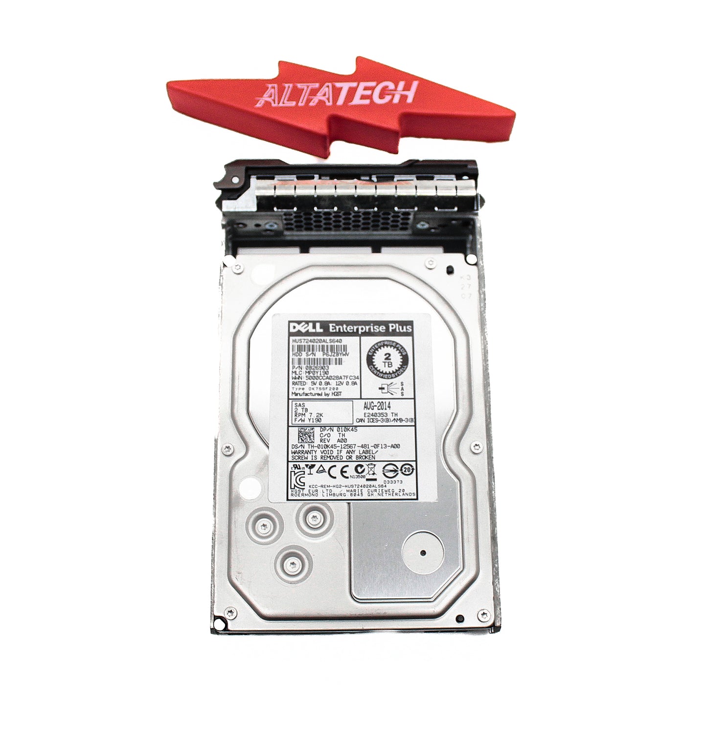 Dell 10K45 2TB 7.2K SAS 3.5 6G, Used