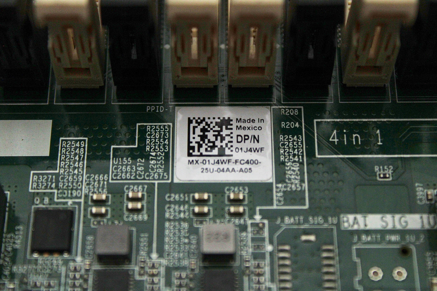 Dell 1J4WF System Board, RIO, LOM R750XA, F, Used