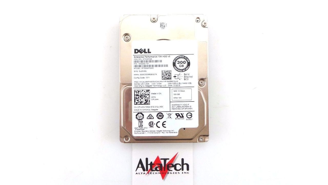 Dell 1MG200-151 300GB 15K SAS 2.5" 12G, Used