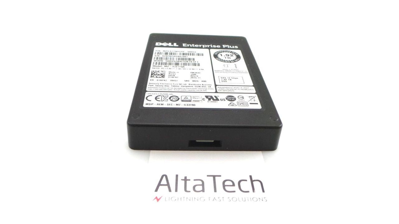 Dell 01NFN7 1.92TB SSD SAS 2.5" 12G RI, Used