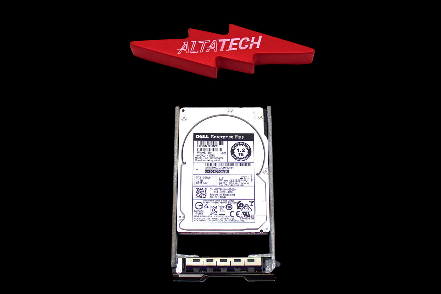 Dell 1T8KW-CML 1.2TB 10K SAS 2.5 12G HUC101812CSS204 / 0B31870 EP+, Used