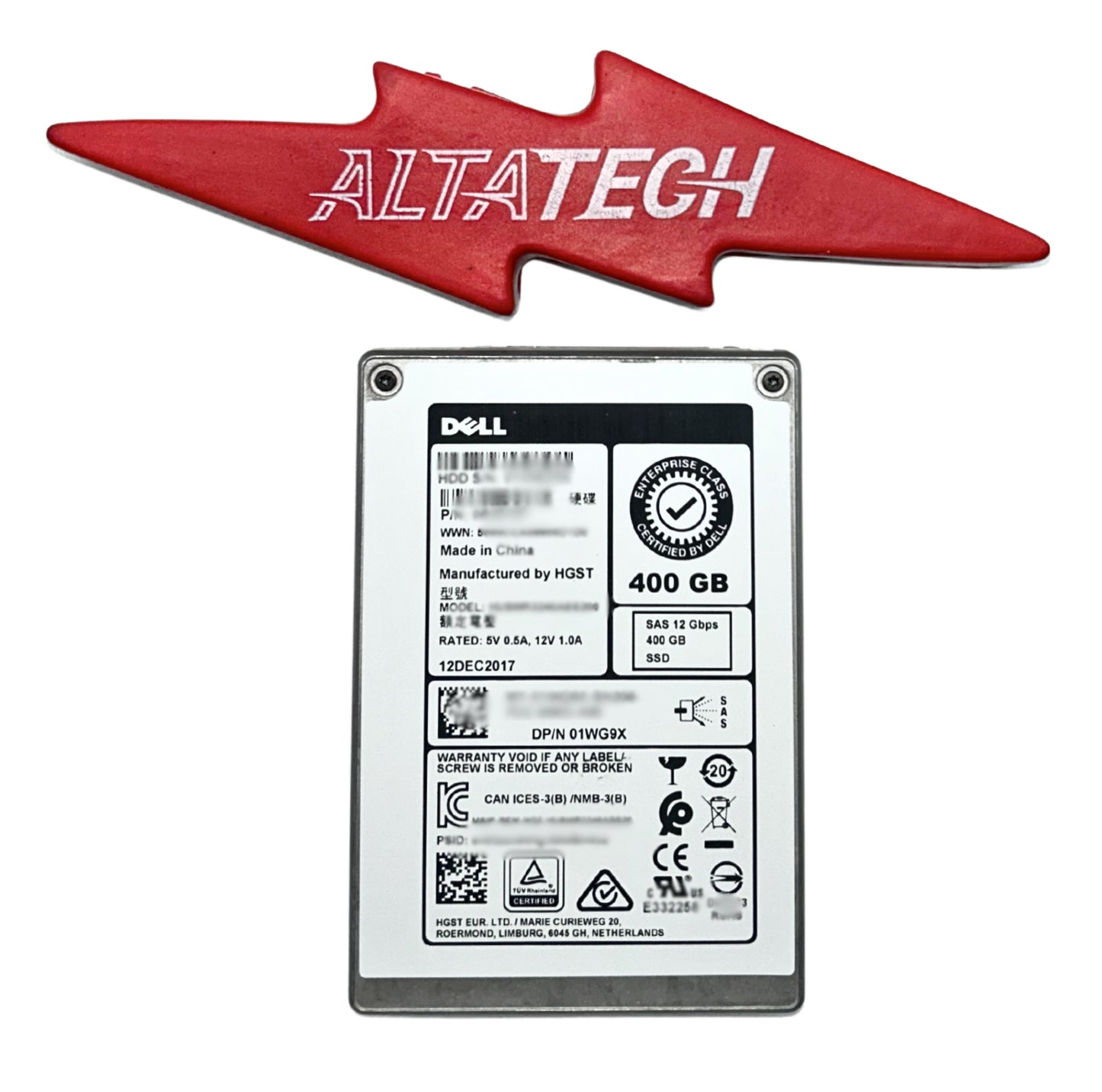 Dell 1WG9X_NEW 400GB SSD SAS 2.5 12G, New No Box