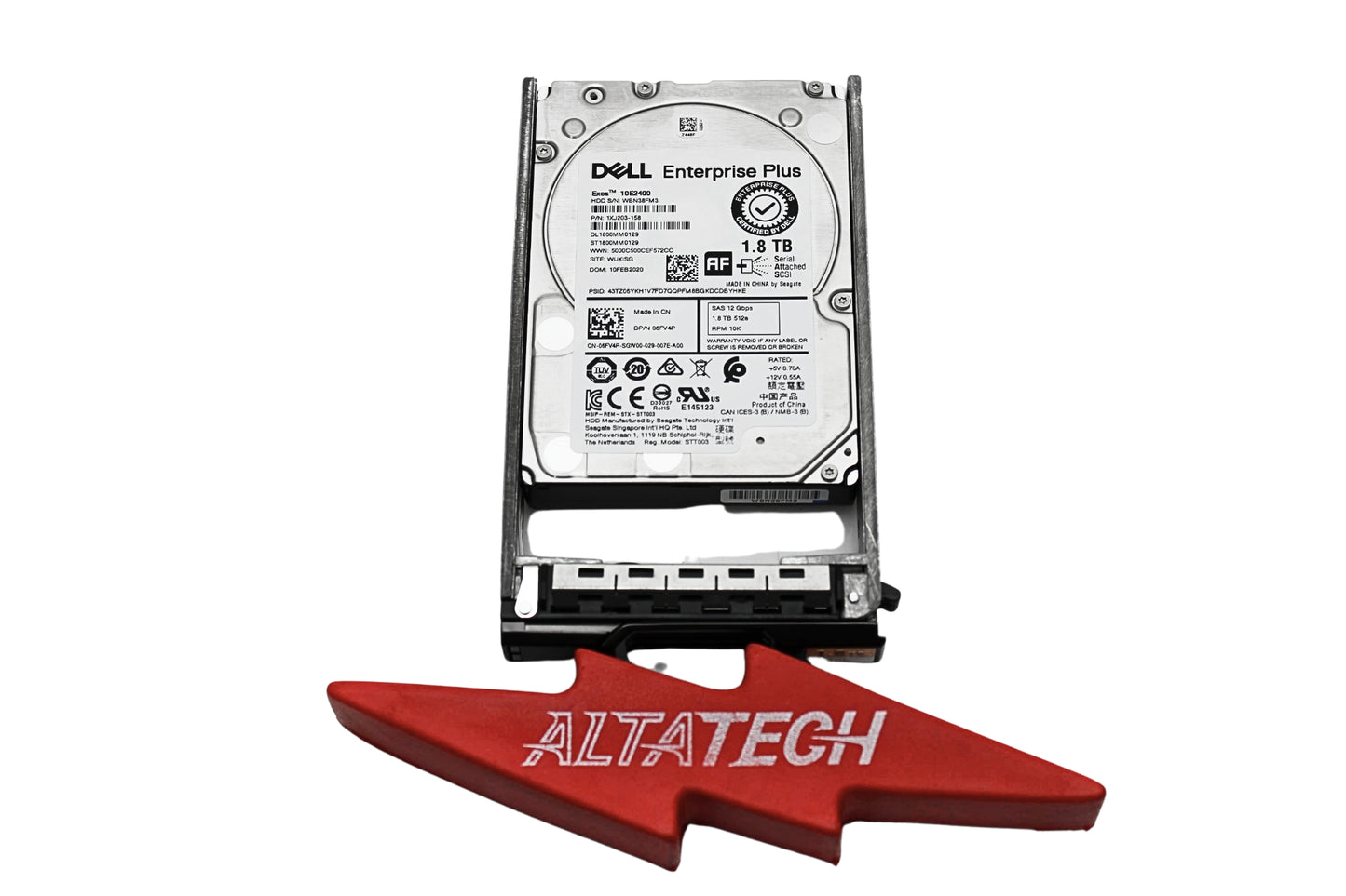 Dell 1XJ203-158-CML 1.8TB 10K SAS 2.5 12G E+ HDD, Used