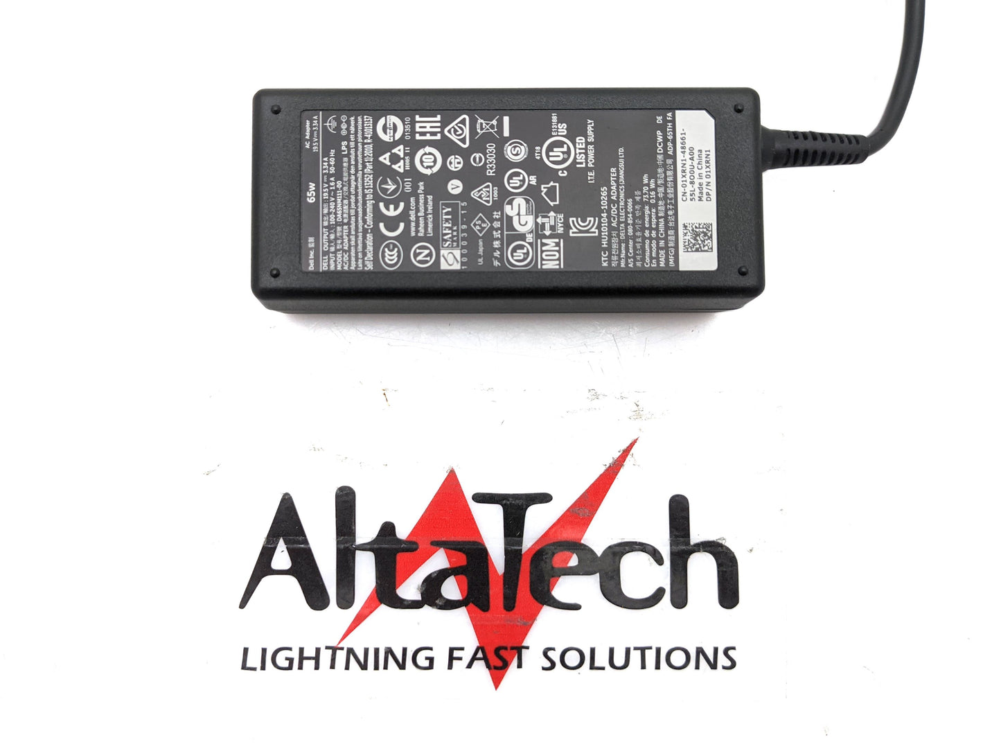 Dell 01XRN1 Latitude 65W AC Adapter with C6 inlet - Cable NOT Included, Used