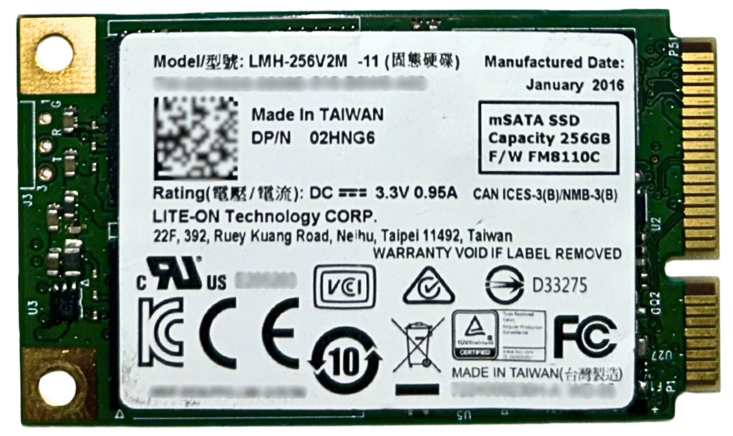 Dell 2HNG6 256GB SSD M.2 SATA 42 LMH-256V2M (1, Used