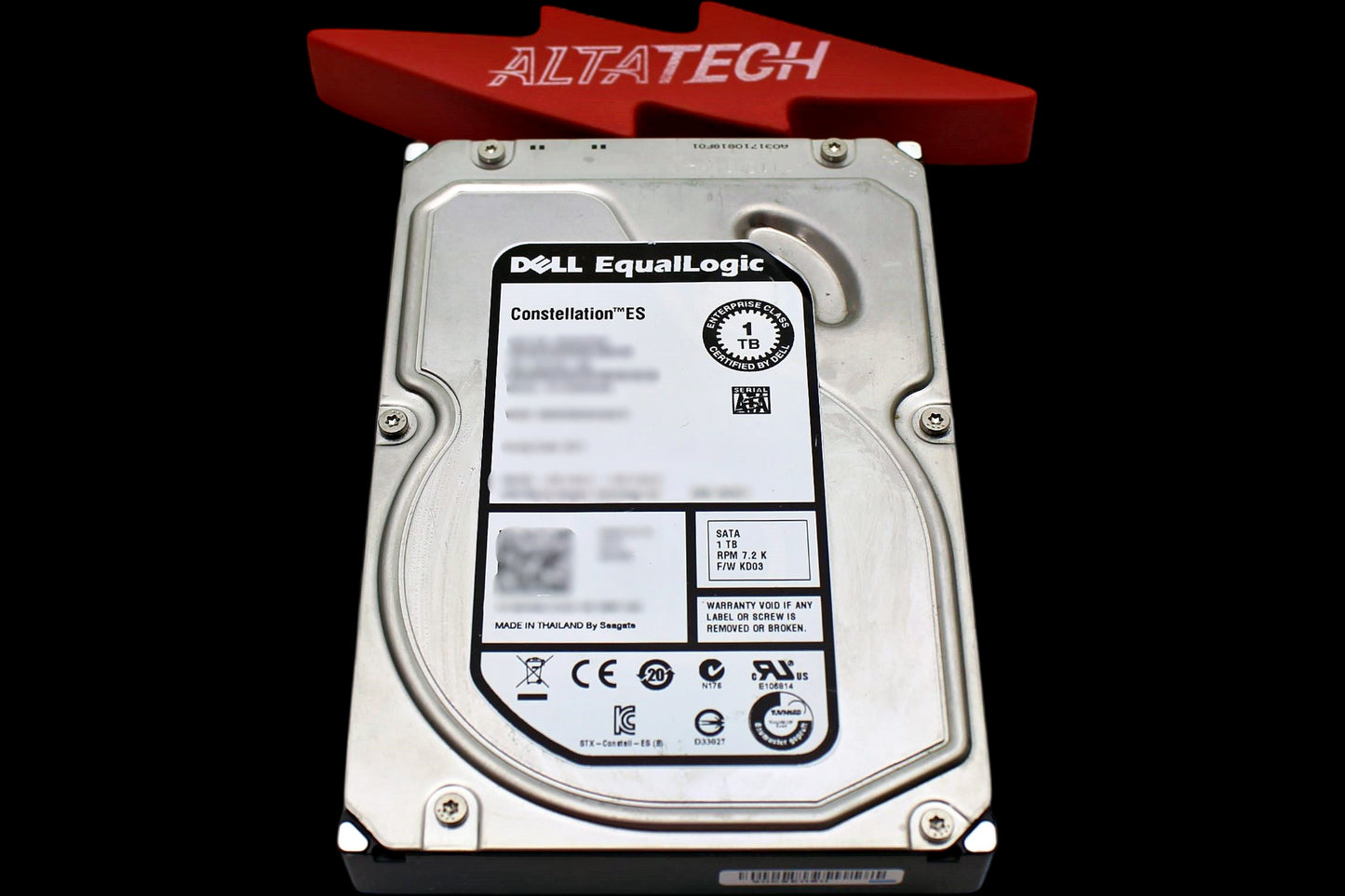 Dell 2HR85-EQL 1TB 7.2K SATA 3.5 3G HDD, Used