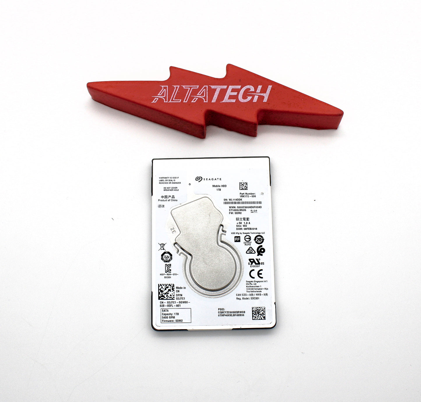 Dell 2J7C1 1TB 5.4K SATA 2.5 6G 7MM LP, Used