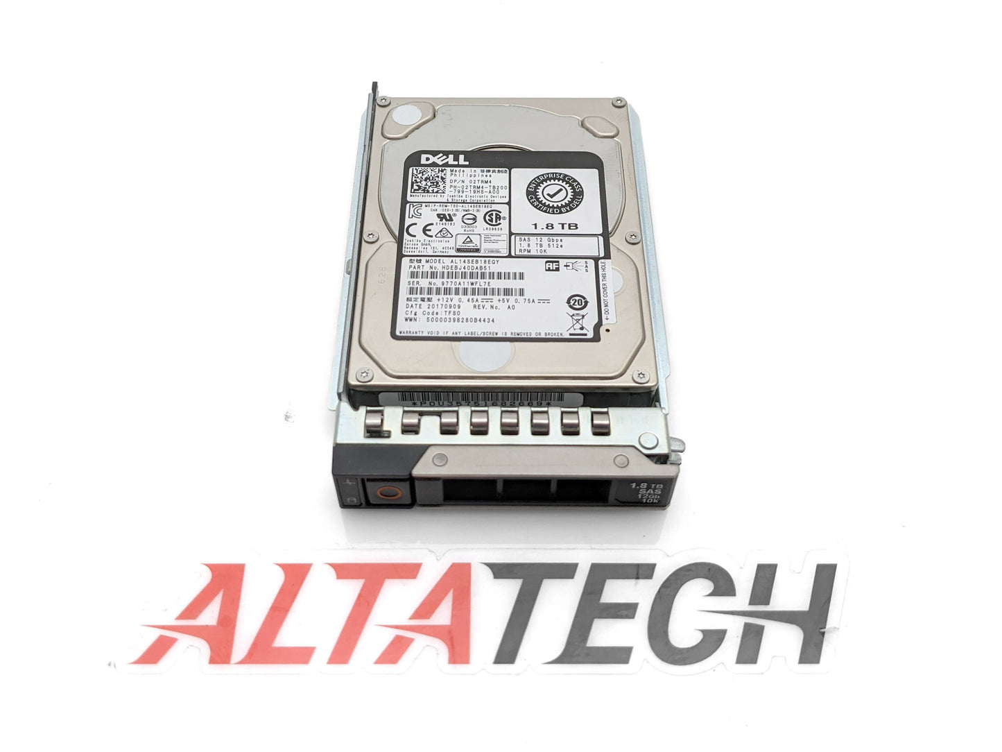 Dell 02TRM4 1.8TB 10K SAS 2.5 12G, Used