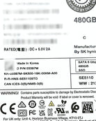 Dell 3397M 480GB SSD SATA 2.5 Inch 6G RI SE5110, Used