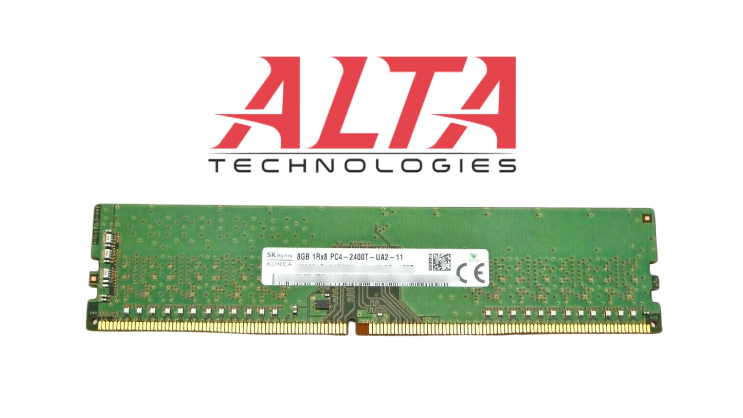 Dell 370-ADJU 8GB PC4-19200U DDR4-2400T 1RX8 N-ECC, Used