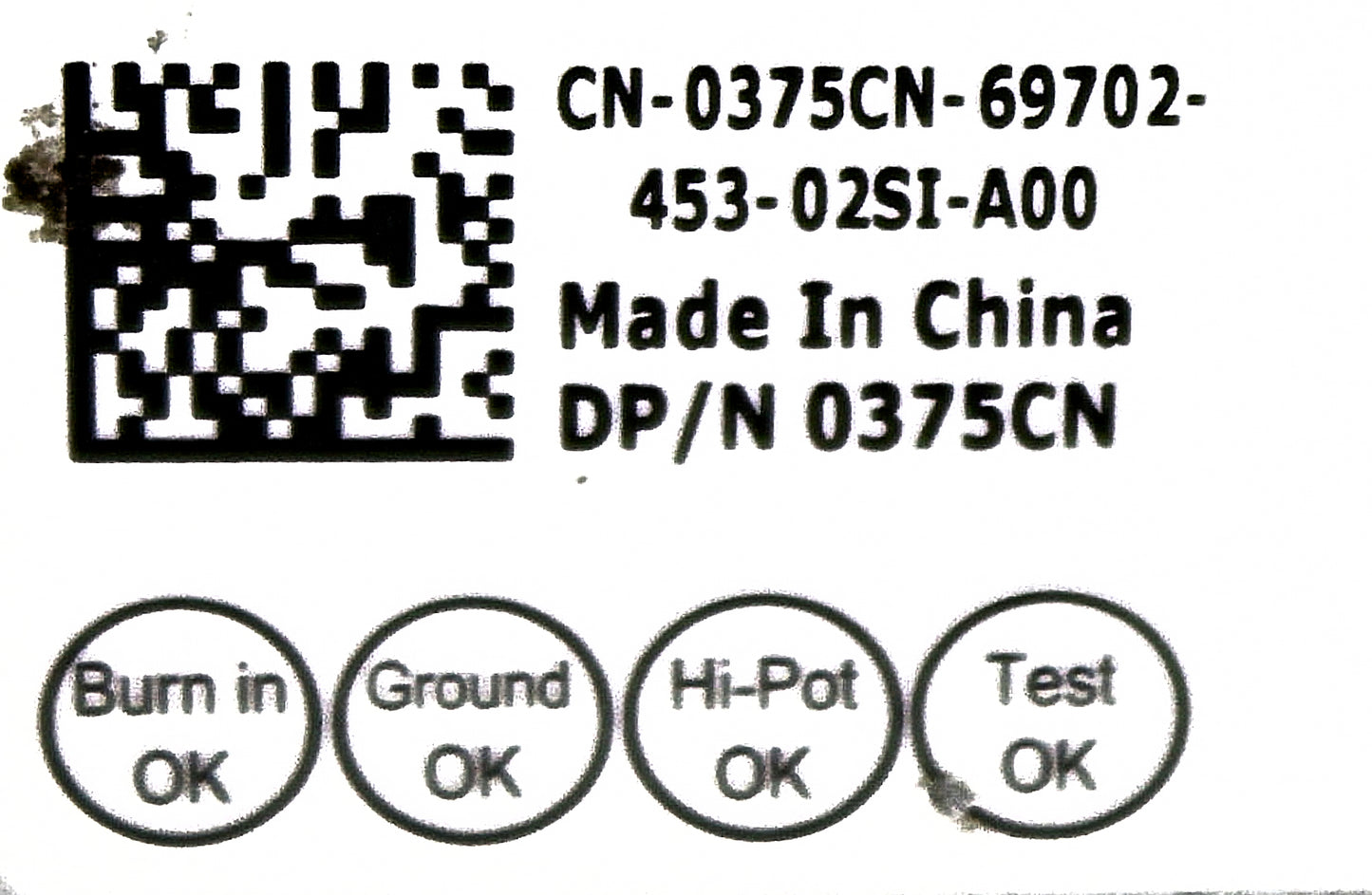 Dell 375CN 250W POWER OPT 7010 DT, Used