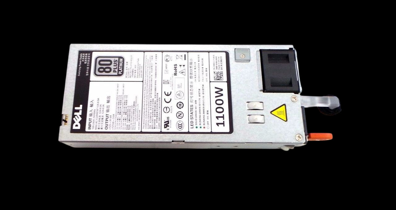 Dell 38GYJ PowerEdge R720 1100W Hot-Swap Power Supply, Used