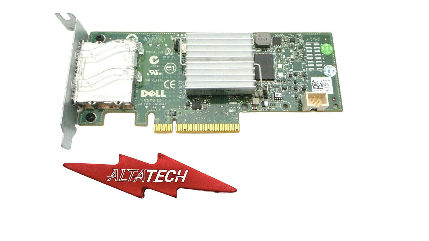 Dell 3DDJT PERC H200E Dual Port SAS 6G PCIe Host Bus Adapter, Used