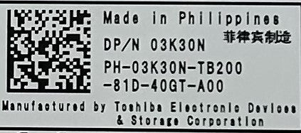 Dell 3K30N 1.2TB 10K SAS 2.5 12G HDEBF81DAB51, Used