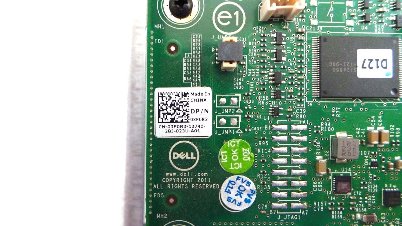 Dell 03P0R3 PERC H310 6Gbps RAID Controller, Used