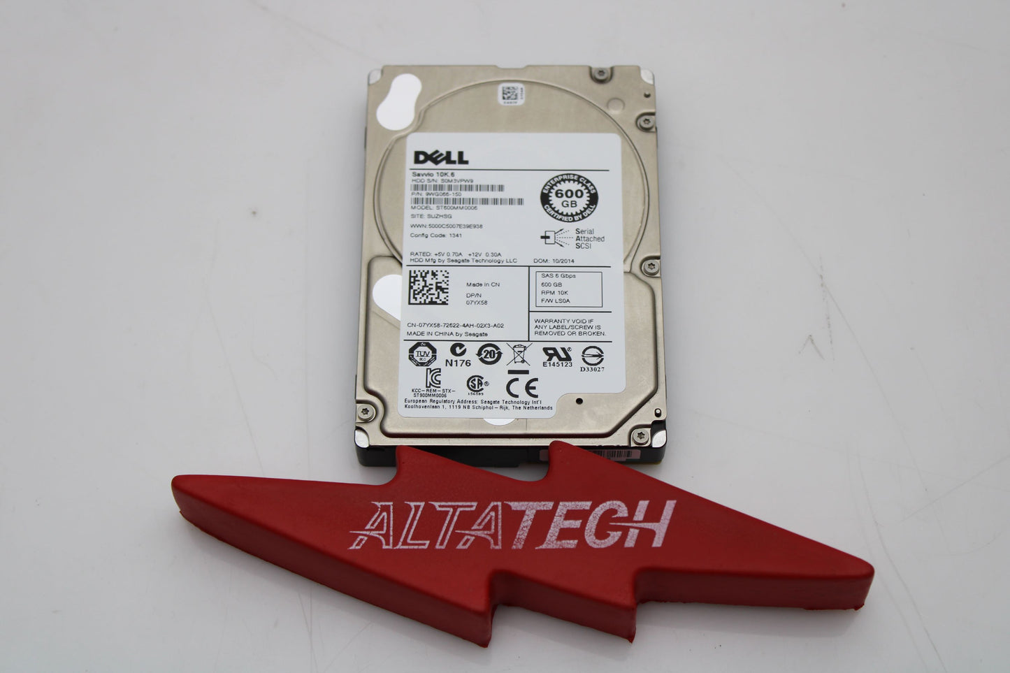 Dell 400-AEER 600GB 10K SAS 2.5 6G HDD, Used