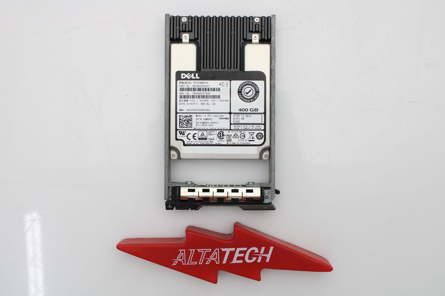 Dell 400-ALZJ 400GB SSD SAS 2.5 12G MU, Used