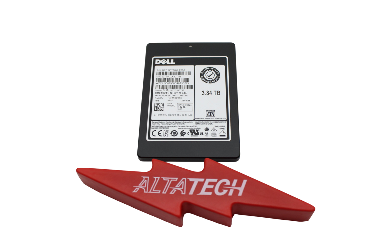 Dell 400-ASGL 3.84TB SSD SATA 2.5 6G RI, Used